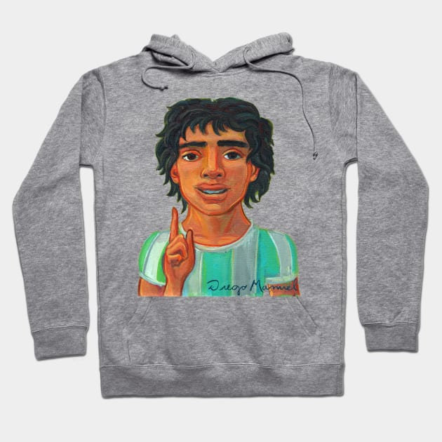 Diego, god of soccer Hoodie by diegomanuel